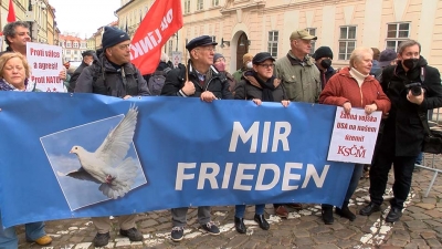 Protest proti přítomnosti vojsk USA na našem území a nebezpečí války